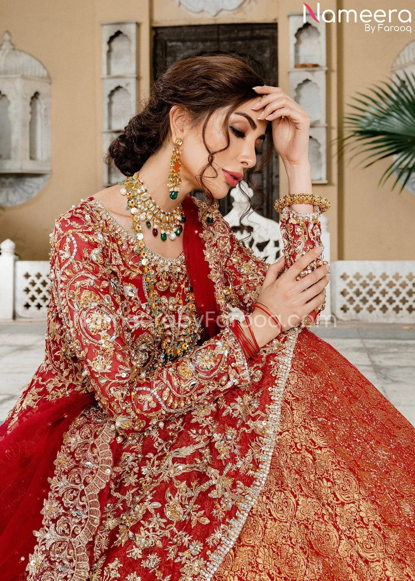 Asian Wedding Dress Designer Frock and Lehenga #BN63