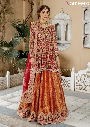 Asian Wedding Dress Designer Frock and Lehenga #BN63