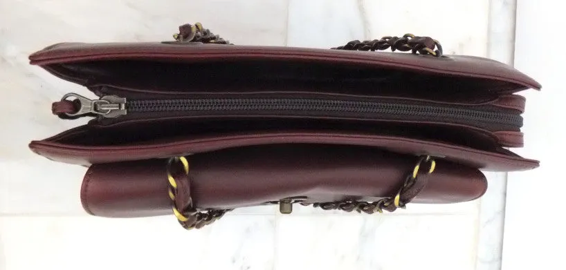Authentic Chanel Burgundy Grand Shopper Tote (GST)