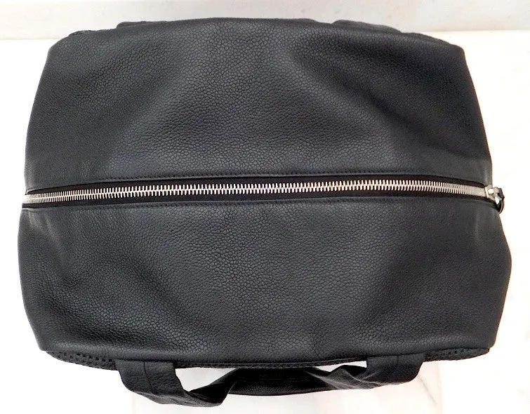 Authentic Chanel Caviar Modern Black Bowler Perforated Handbag