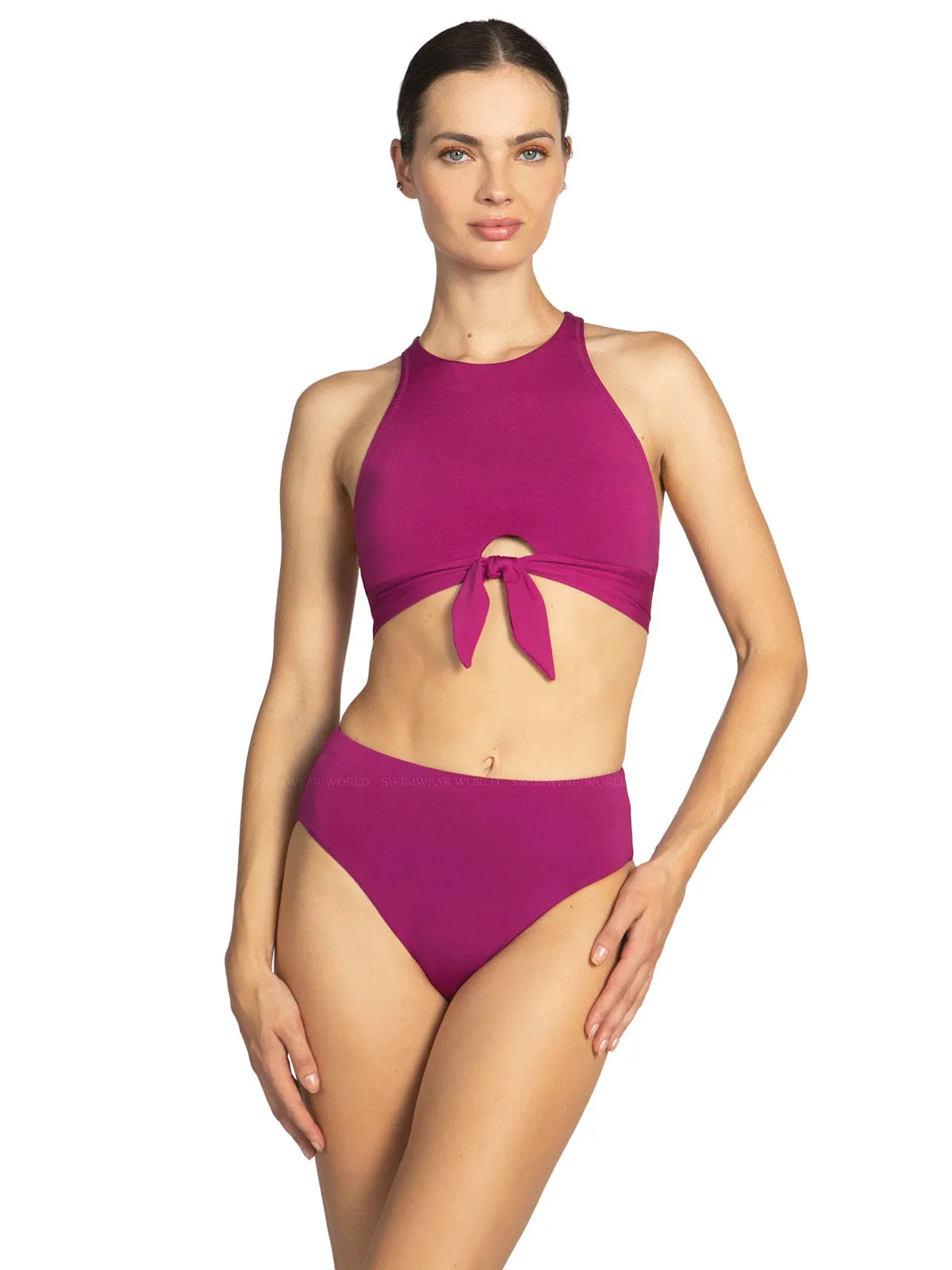 Ava X Back Halter-Ava High Waist Bikini ::RET