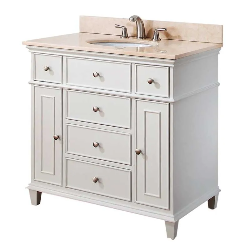Avanity Windsor 36 in. Vanity Combo WINDSOR-VS36-WT-C