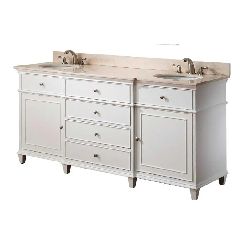 Avanity Windsor 60 in. Vanity Combo WINDSOR-VS60-WT-A