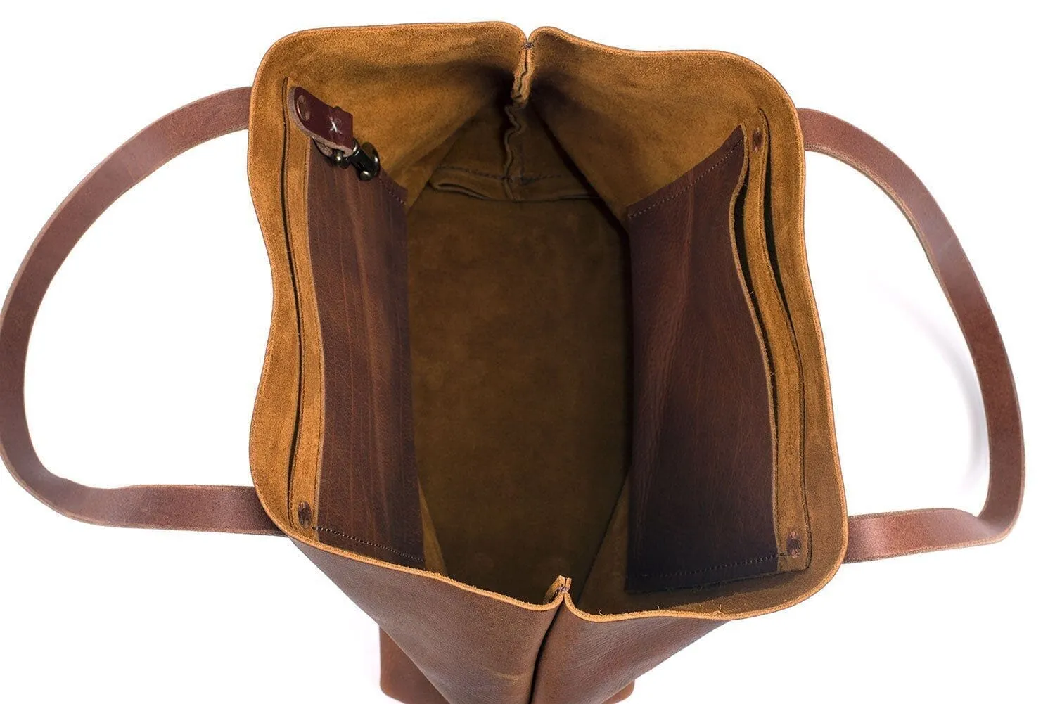 AVERY LEATHER TOTE BAG - MEDIUM - CHERRY BISON