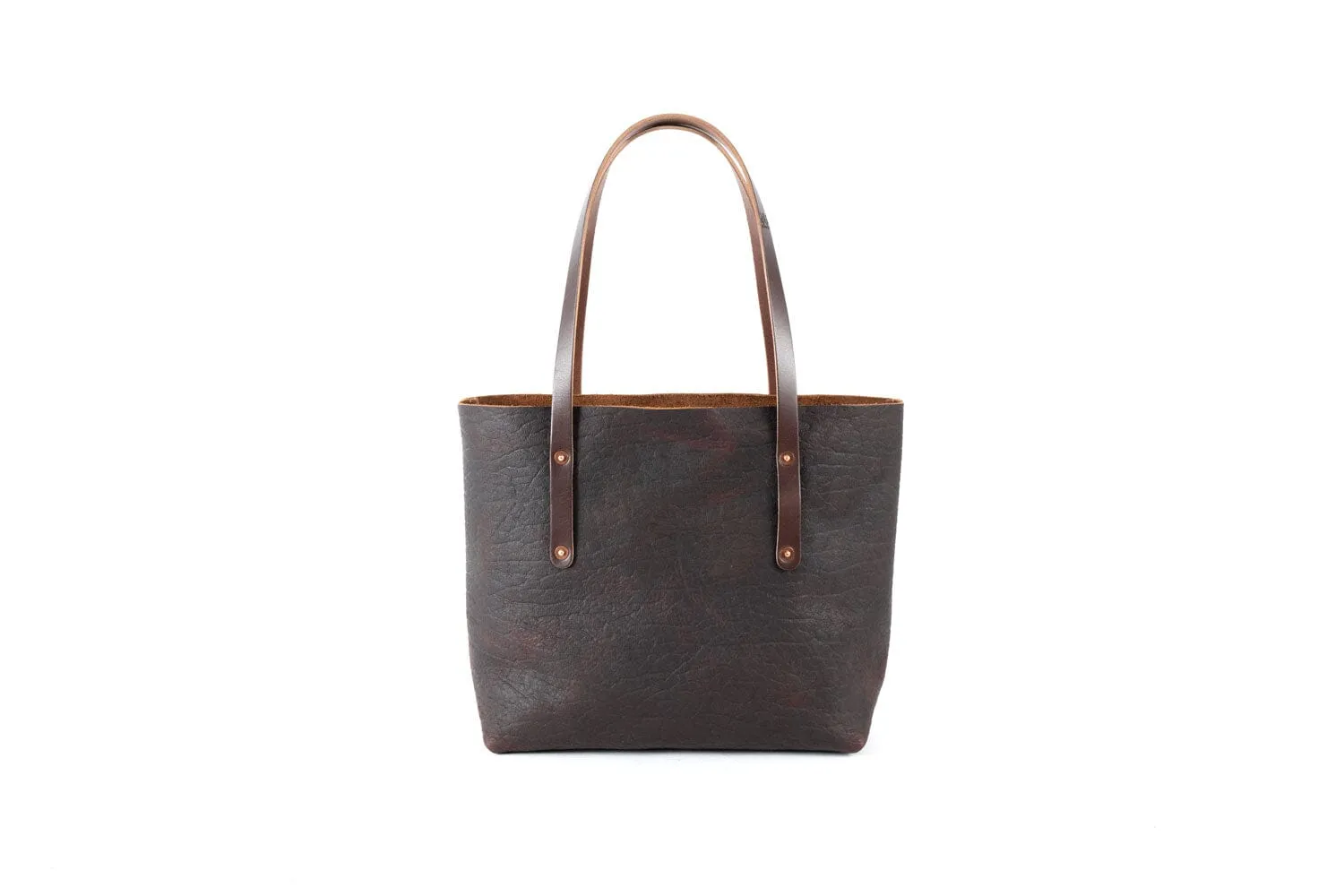 AVERY LEATHER TOTE BAG - MEDIUM - CHERRY BISON