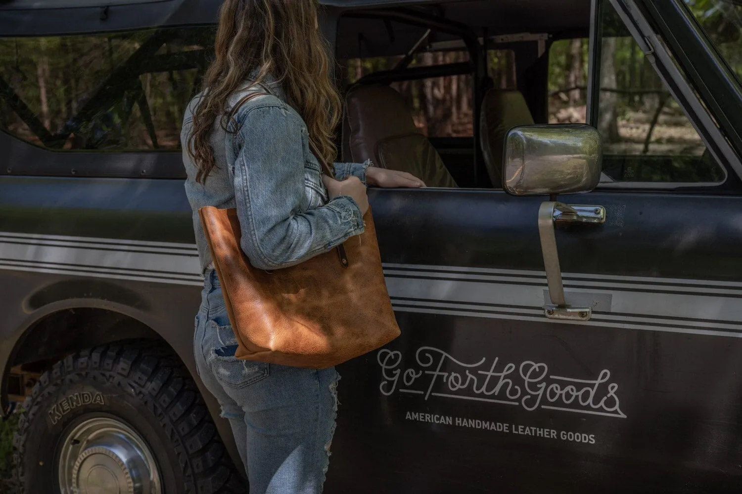 AVERY LEATHER TOTE BAG - MEDIUM - PEANUT BISON