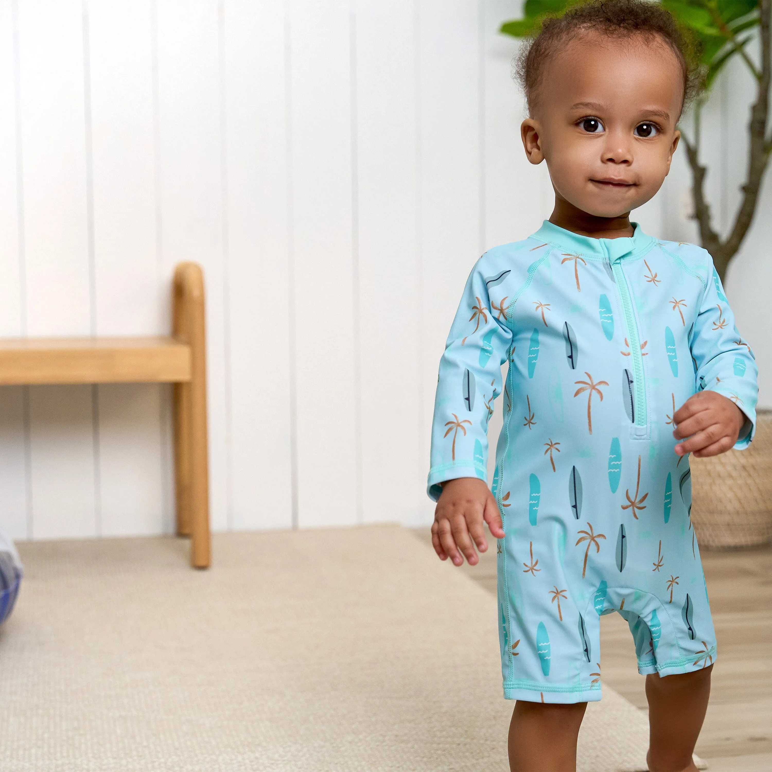 Baby Boys UPF 50  Surfboard Rash Guard