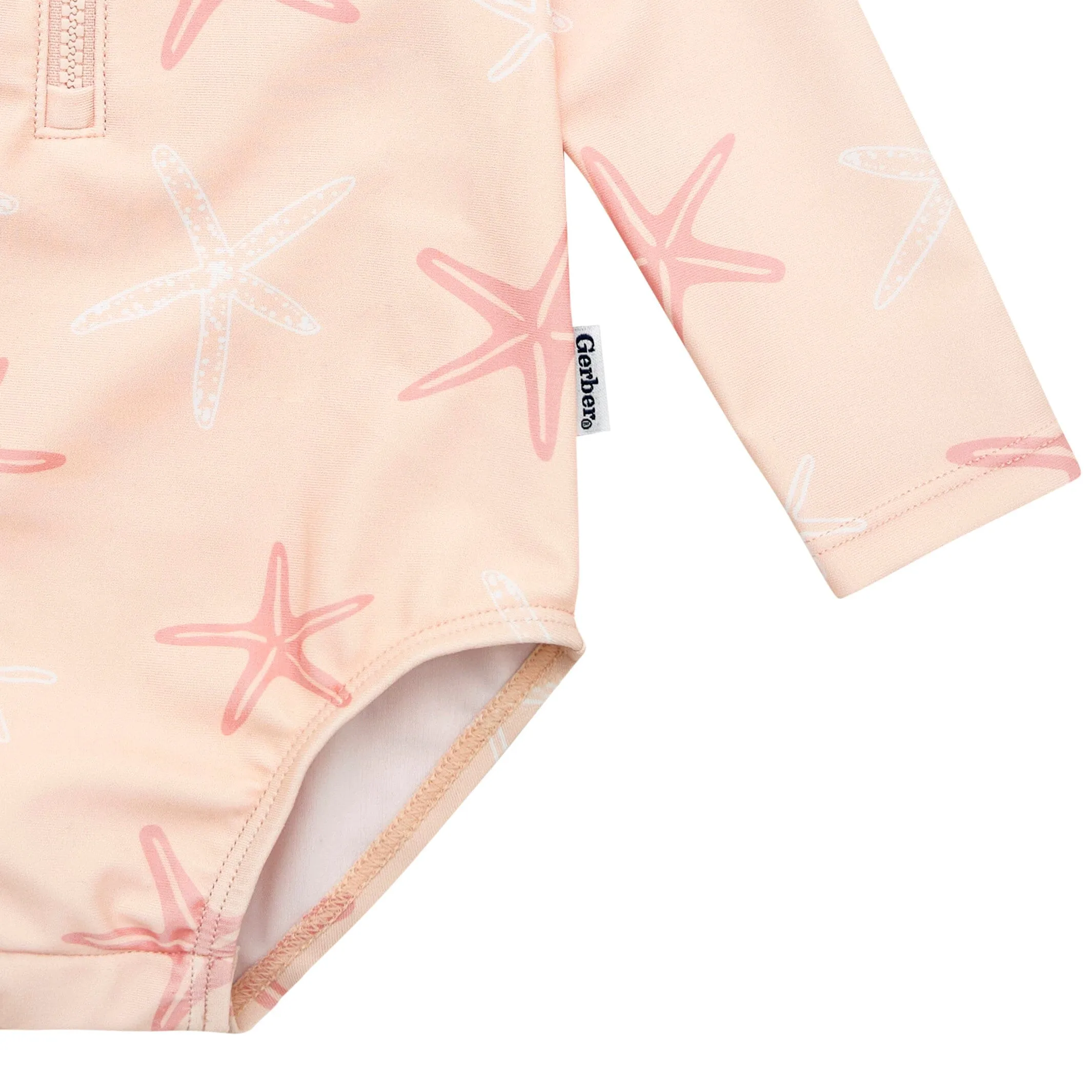 Baby Girls UPF 50  Starfish Rash Guard