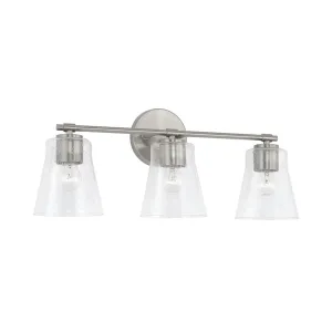 BAKER 3 LIGHT VANITY- BRUSHED NICKEL