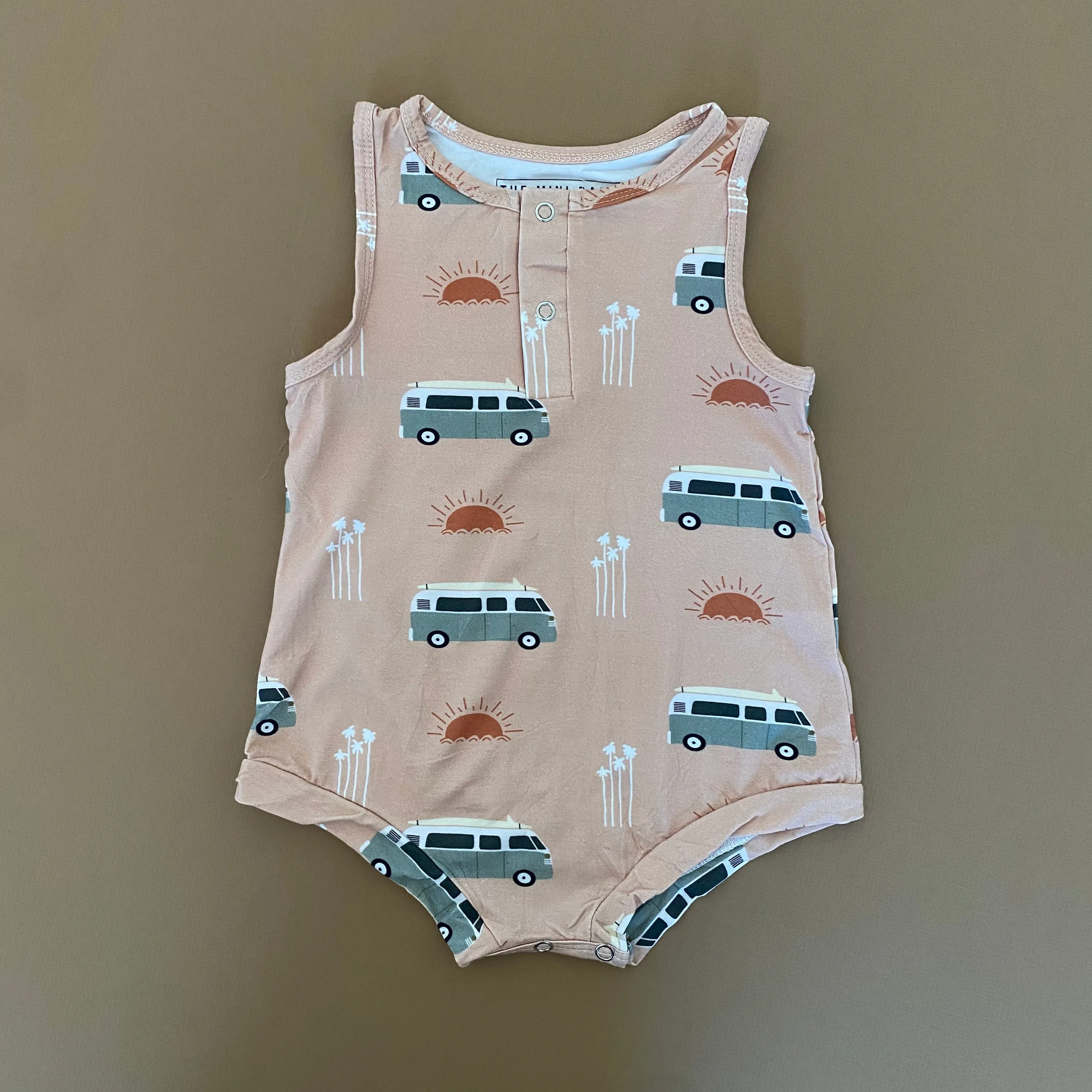 Bamboo Tank Romper - Beach Bound
