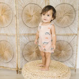 Bamboo Tank Romper - Beach Bound