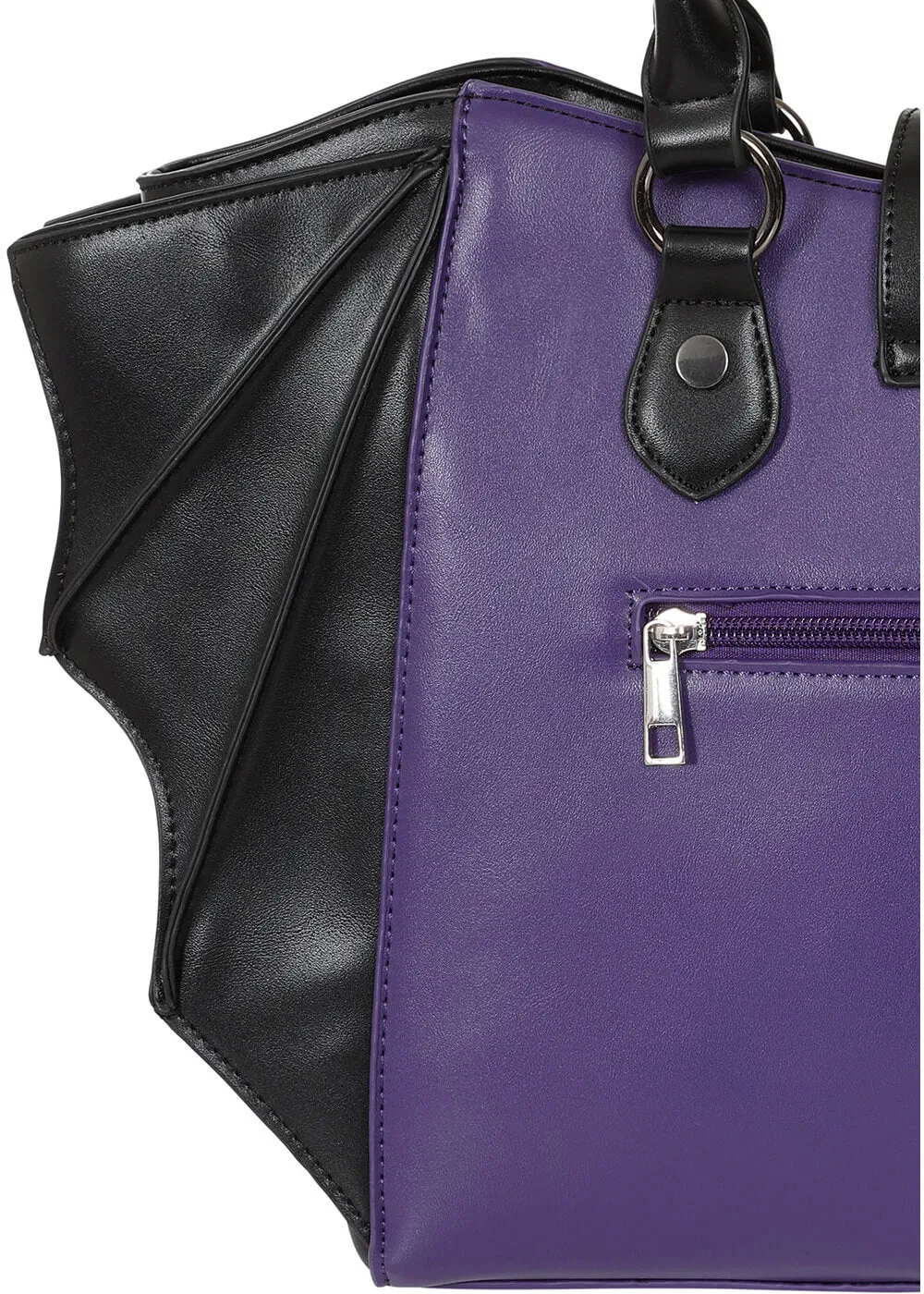 Banned Haunted Annabelle Tote Bag Purple Black