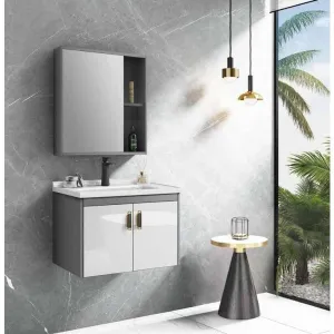 Bathroom Luxury 60cm Wall-Mounted Vanity Cabinet with Mirror - WK-K-9135B