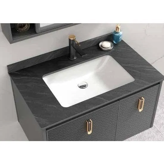 Bathroom Luxury 60cm Wall-Mounted Vanity Cabinet with Mirror - WK-K-9631
