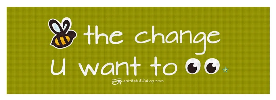 Be The Change You Want To See - Yoga Mat
