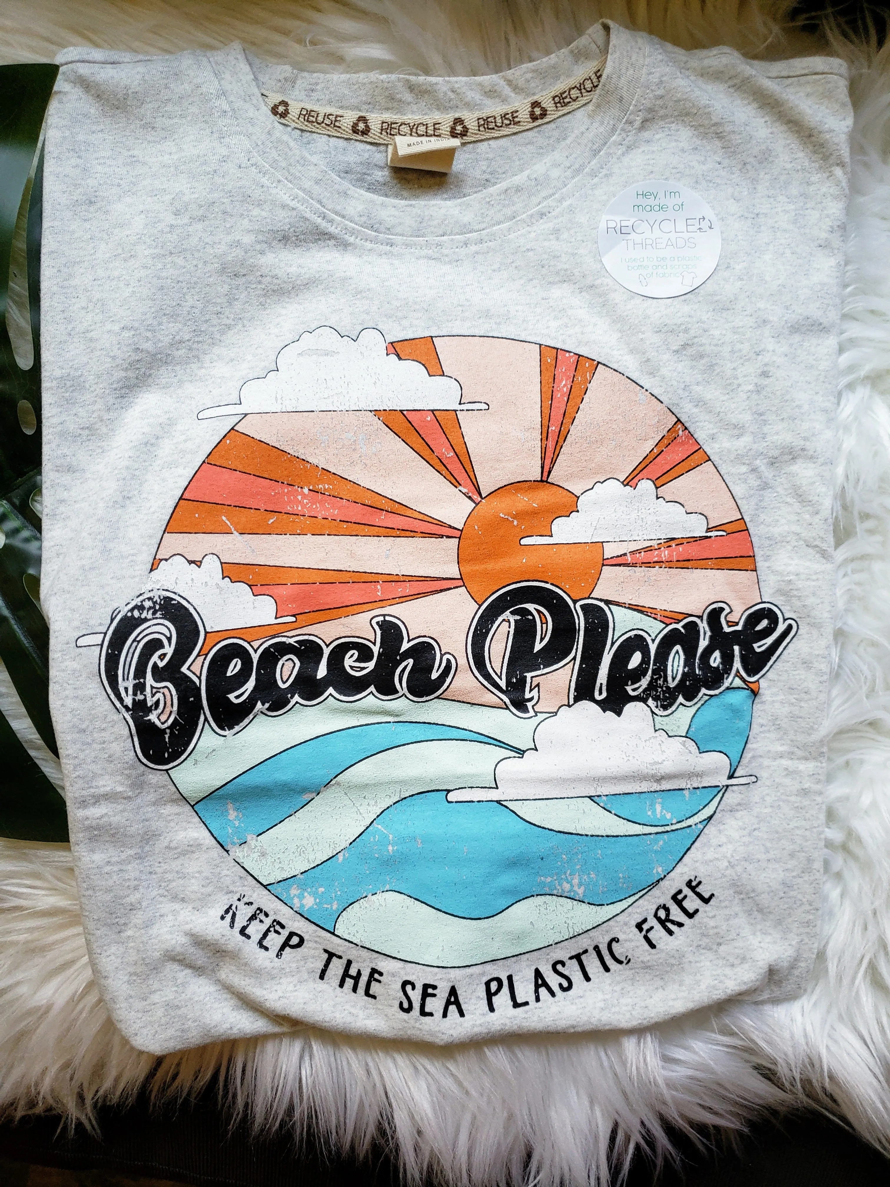 Beach Please Recycled Tee