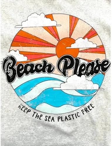 Beach Please Recycled Tee