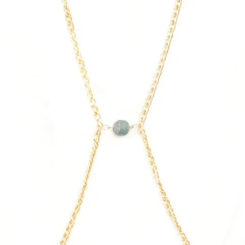 Beach Stone Gold Body Chain