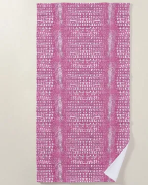 Beach Towel in our Popular Gator Print- Blue, Green, Pink, Aqua!