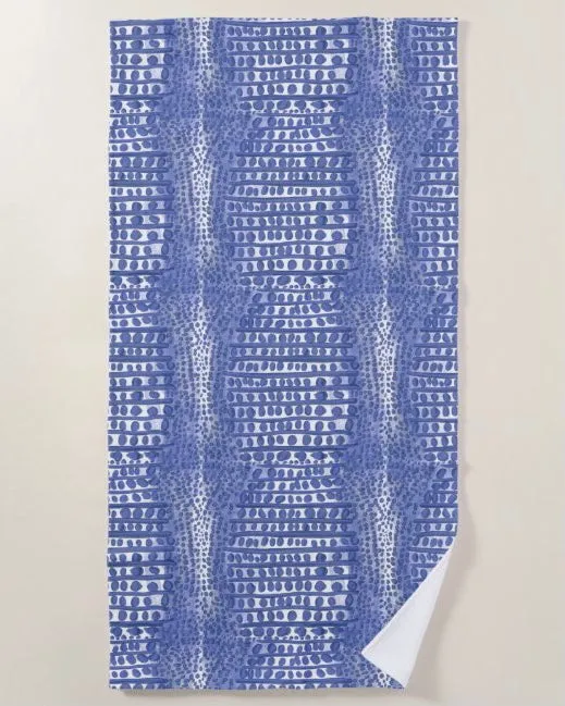 Beach Towel in our Popular Gator Print- Blue, Green, Pink, Aqua!