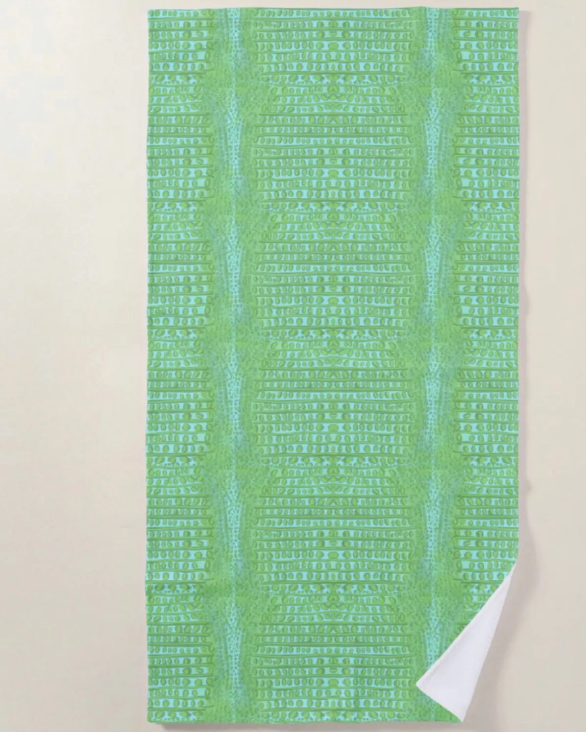 Beach Towel in our Popular Gator Print- Blue, Green, Pink, Aqua!