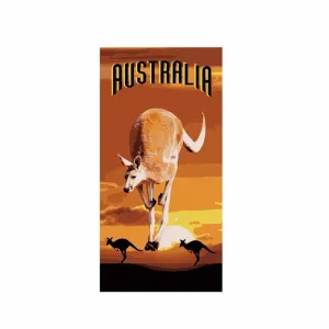 Beach Towel Outback Kangaroo