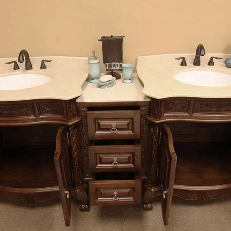 Bellaterra Home Elbridge 82.7" Double Vanity Set