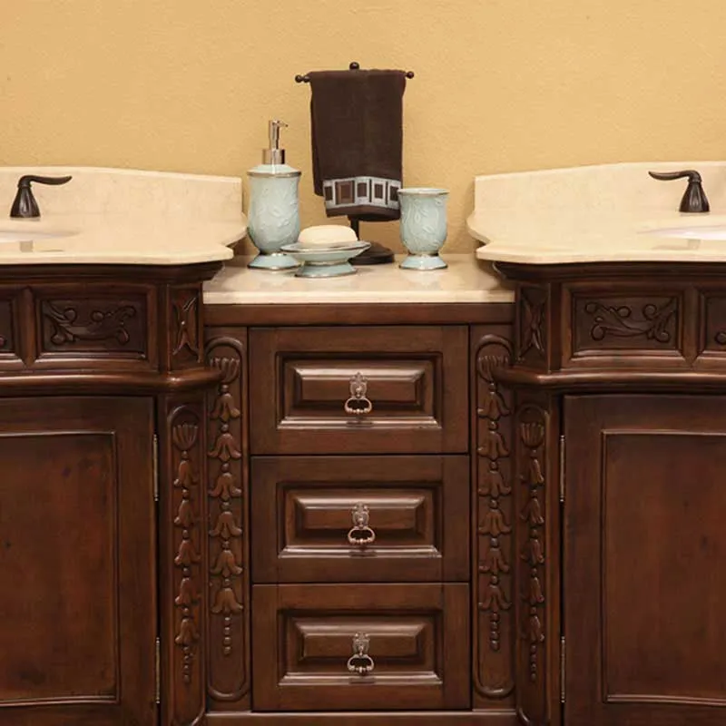Bellaterra Home Elbridge 82.7" Double Vanity Set