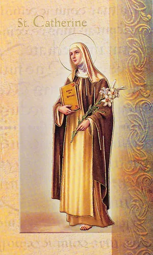 Biography Card of St. Catherine of Sienna