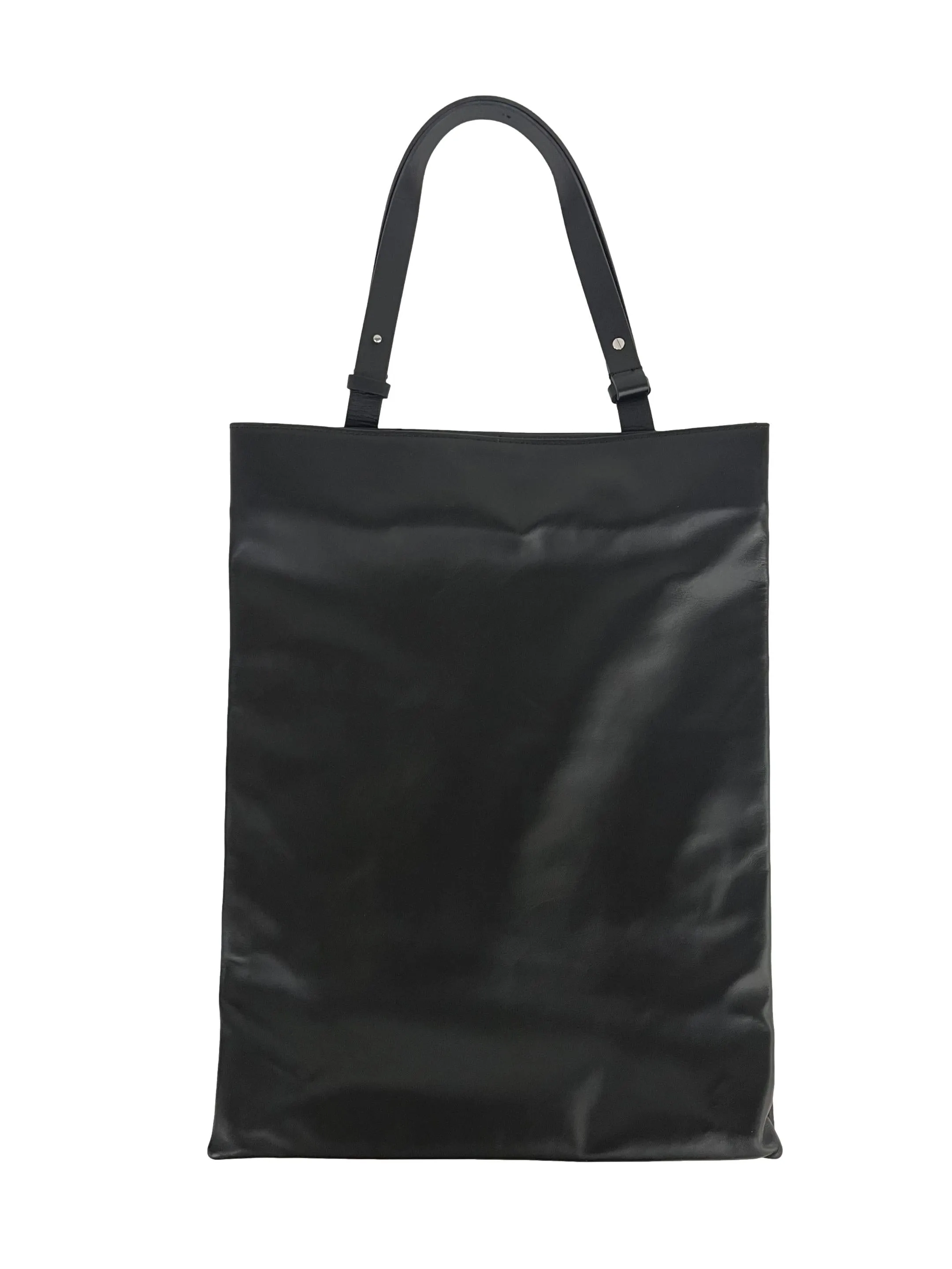 Black Large Leather Tote