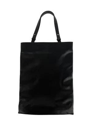 Black Large Leather Tote