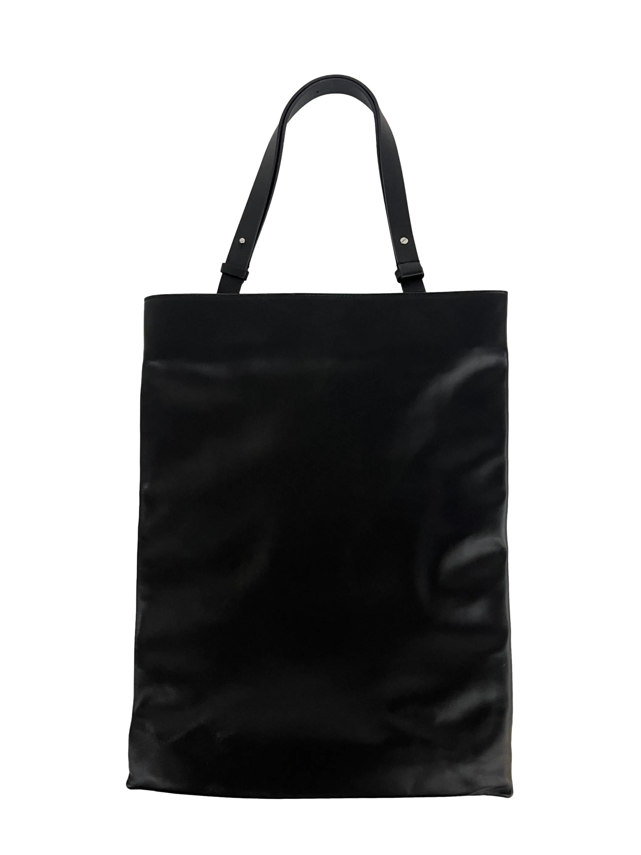 Black Large Leather Tote