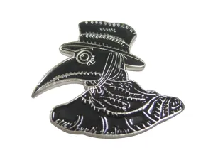Black Toned Plague Doctor Head Magnet