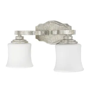 Blair Antique Silver 2 Light Vanity Fixture