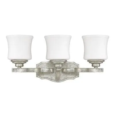 Blair antique Silver 3 Light Vanity Fixture