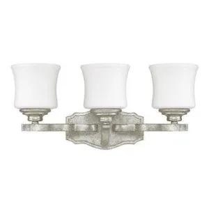Blair antique Silver 3 Light Vanity Fixture