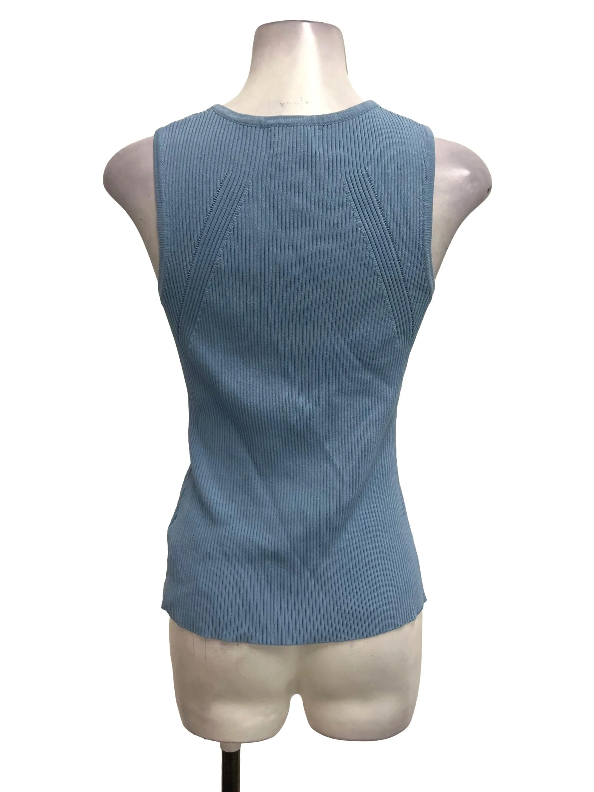 Blue Ribbed Tank Top OSN