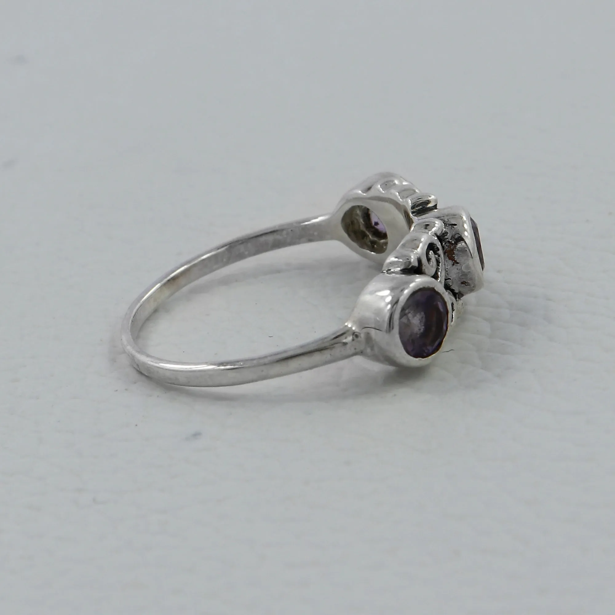 Blue Topaz Silver Designer Ring