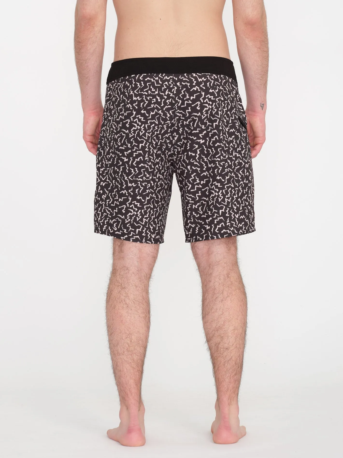 Boardshort Asphalt Beach Mod 18" - BLACK