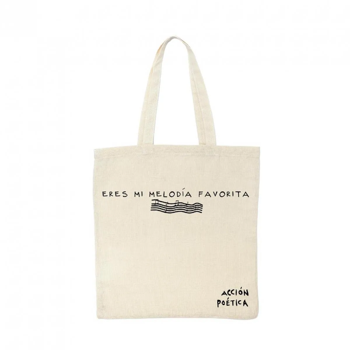 Bolsa Tote Acción Poética Eres mi melodía favorita OD77037