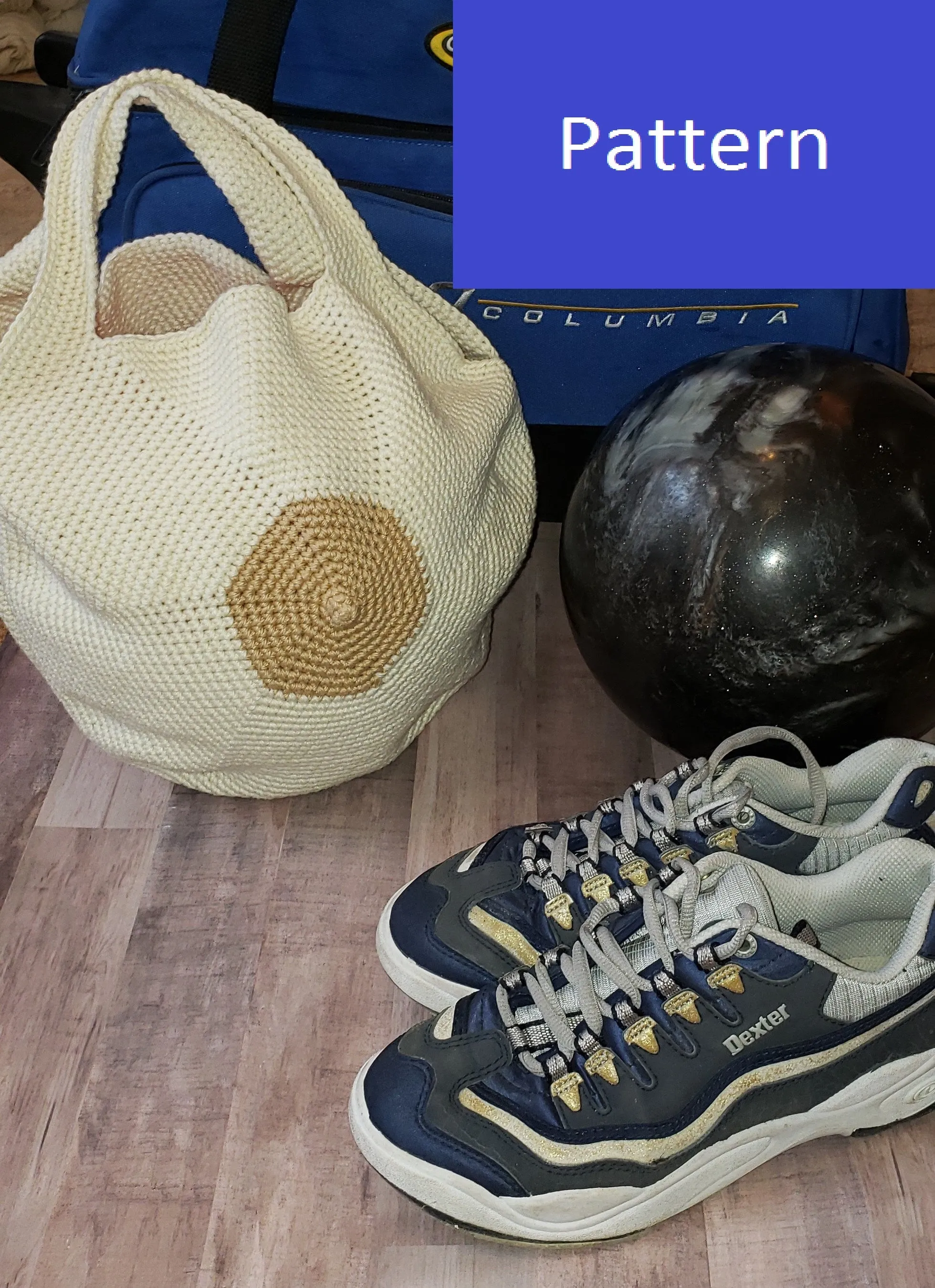 Boob Bowling Ball Bag Crochet Pattern