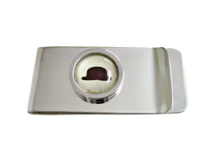 Bordered Bowler Hat Money Clip