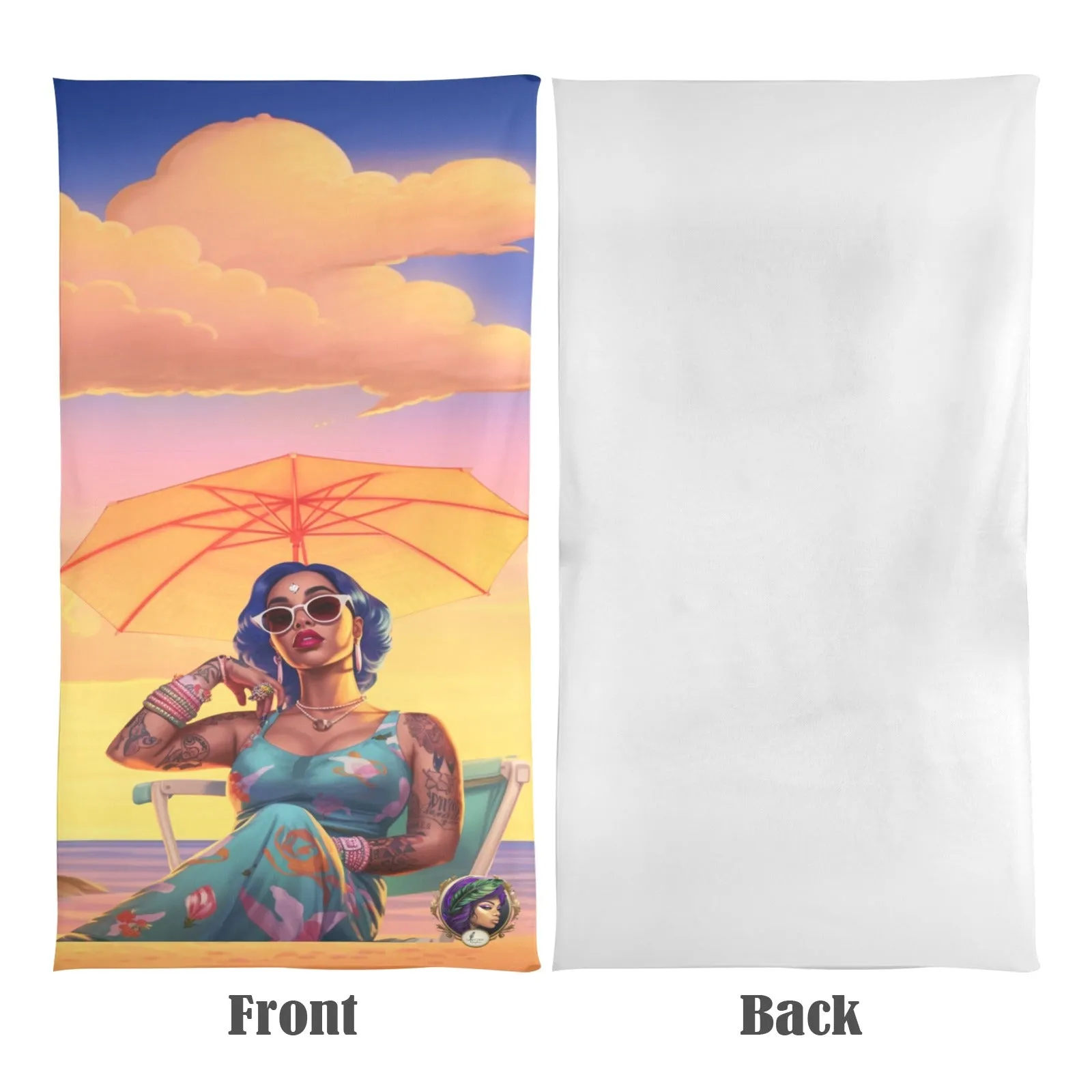 Boss Beach Chillin Beach Towel 31"x71"