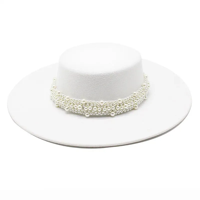 Bowler hat Women's cap hats for men fedoras fashion 2023 fedoras felt panama chapel beach elegant Wedding picture hat fascinator