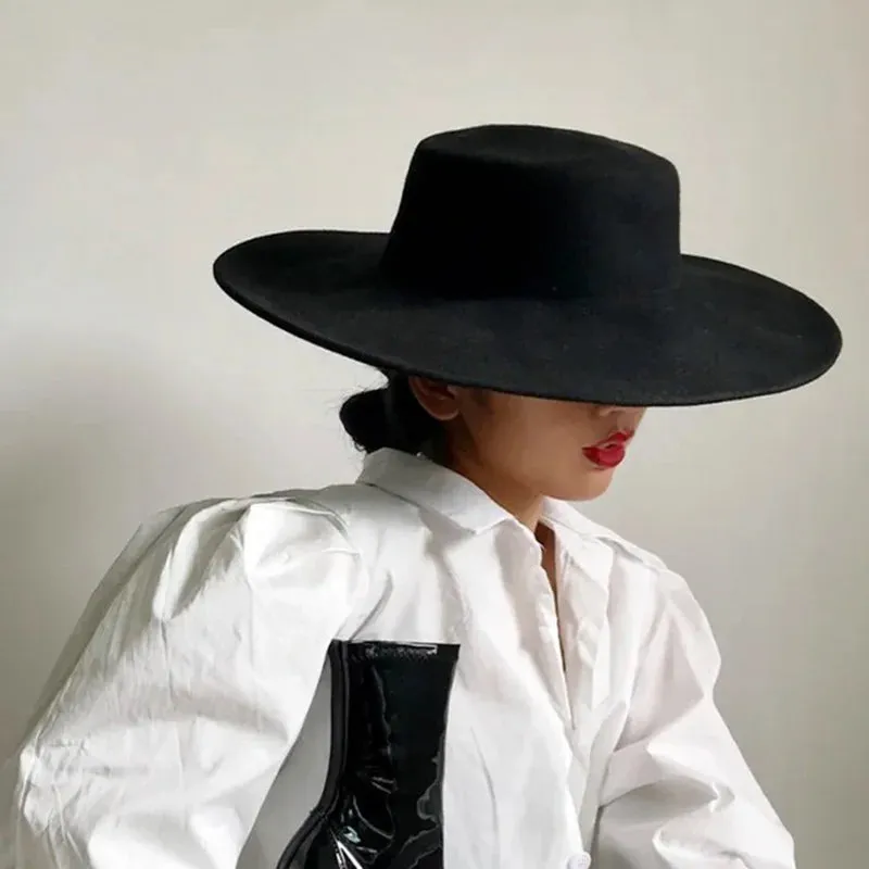 Bowler hat Women's cap hats for men fedoras fashion 2023 fedoras felt panama chapel beach elegant Wedding picture hat fascinator