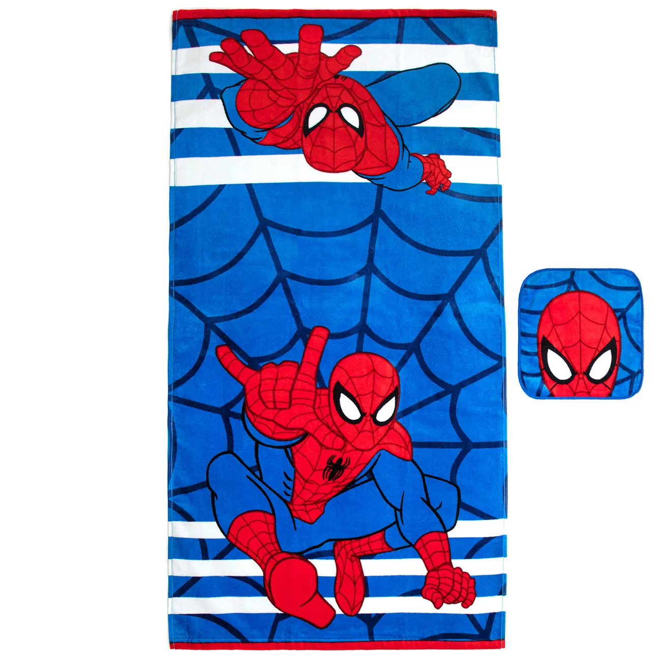 Boys Towel Sets Kids Cotton Bath Towel and Washcloth 2-Piece Set