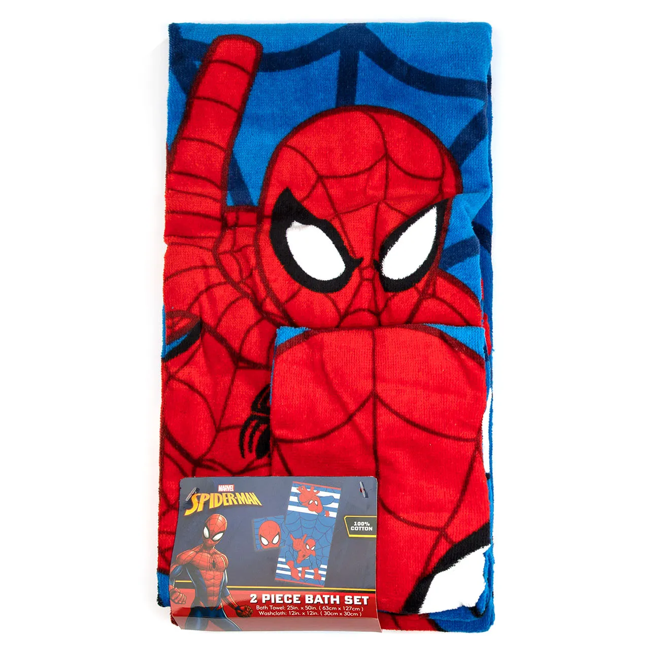 Boys Towel Sets Kids Cotton Bath Towel and Washcloth 2-Piece Set