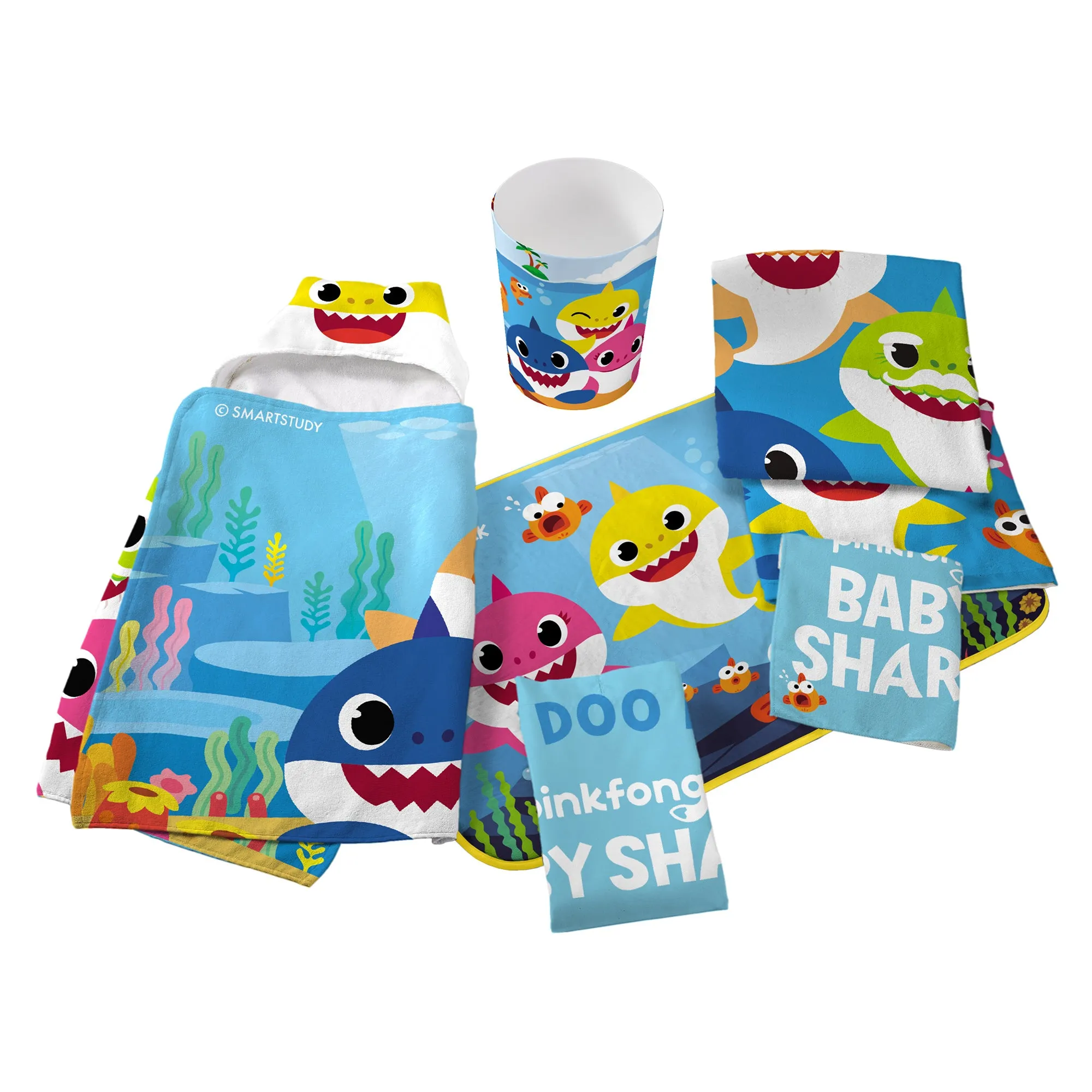 Boys Towel Sets Kids Cotton Bath Towel and Washcloth 2-Piece Set