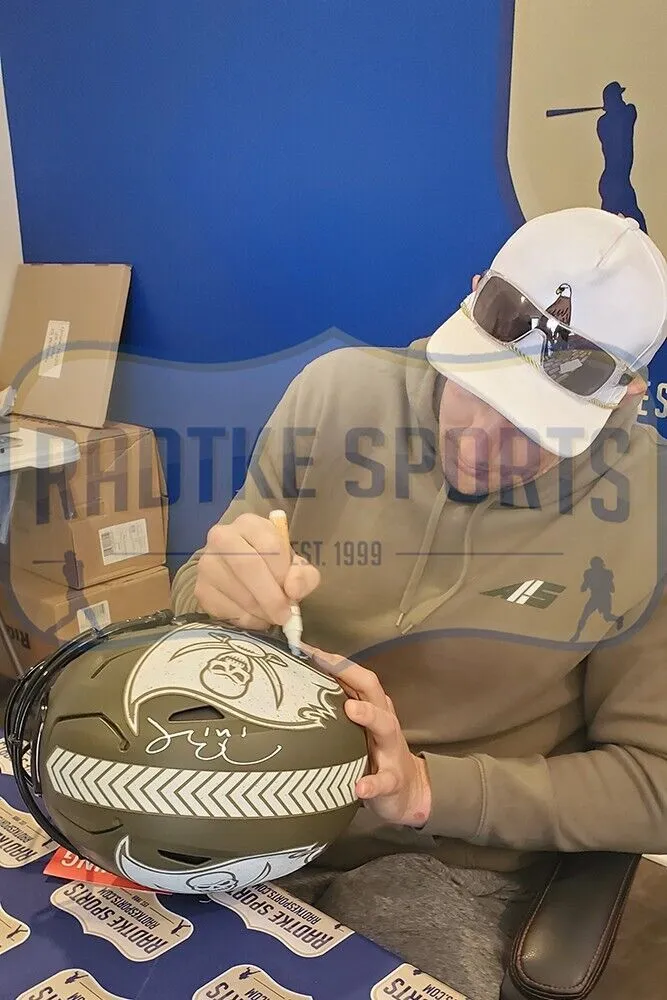 Brady & Gronkowski Signed Tampa Bay Buccaneers Speed Flex STS NFL Helmet