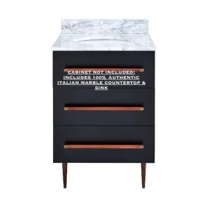 Brand new Yatesling Authentic Italian Marble Bath Countertop & sink. Includes sink, 100% Italian Marble Countertop! Retails $621 